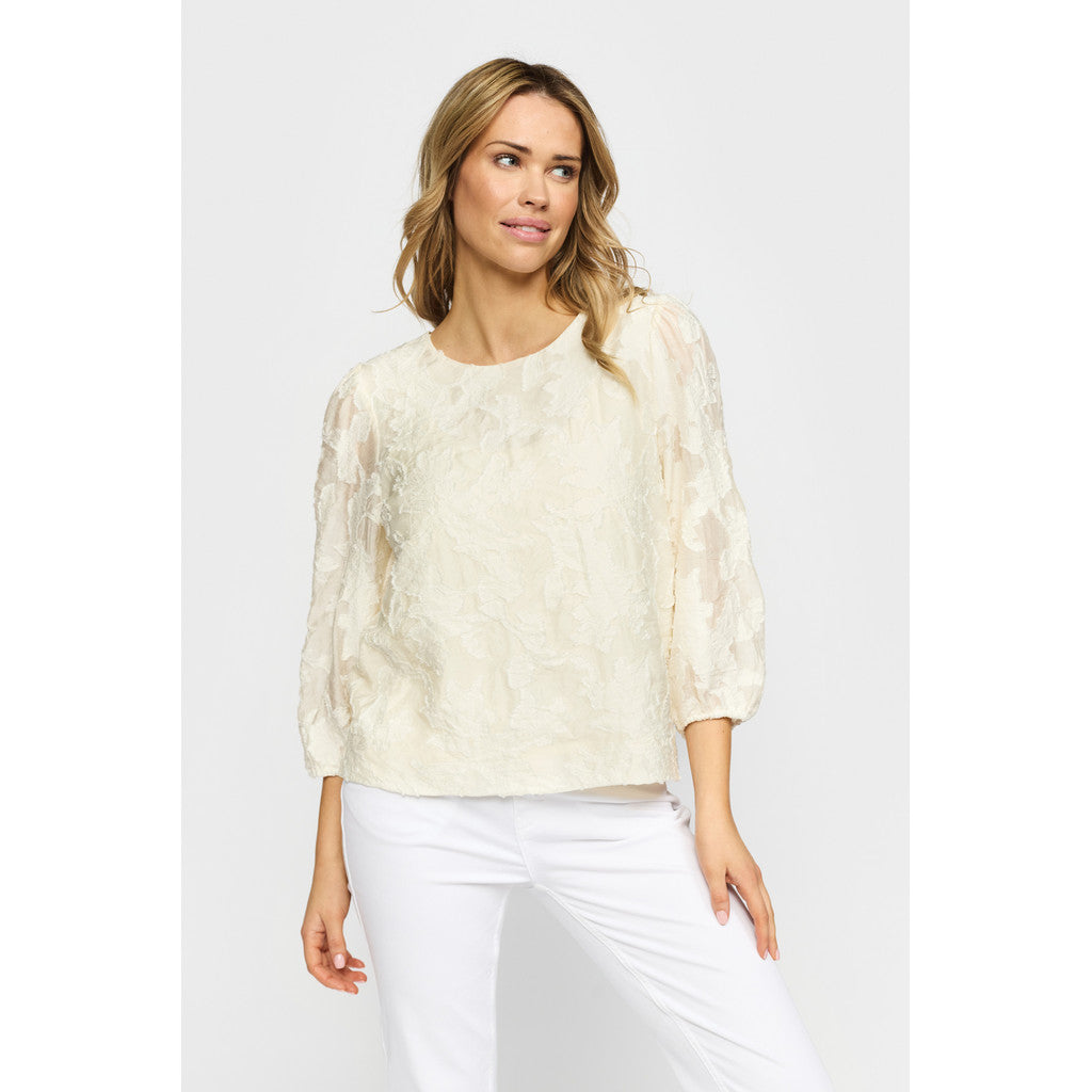 2 Biz Polly Bluse Cloud Hvid