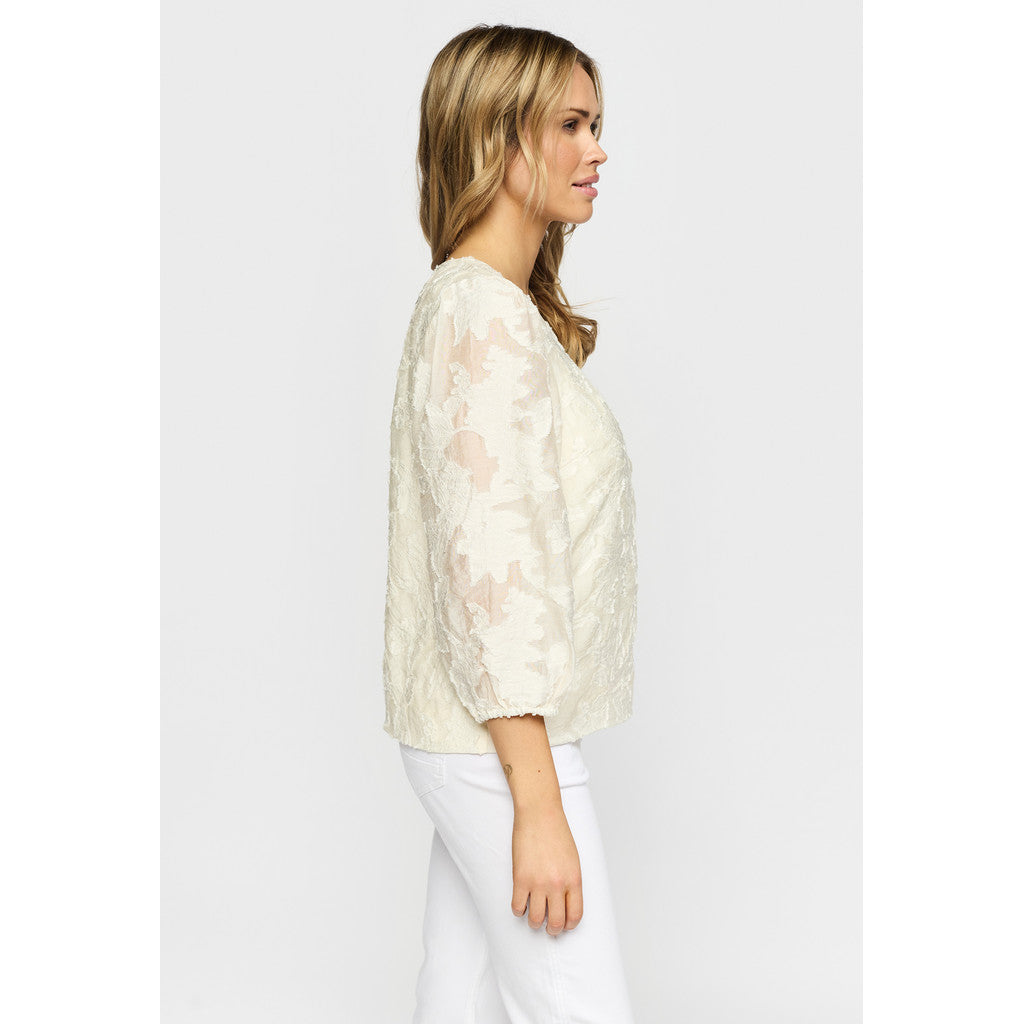 2 Biz Polly Bluse Cloud Hvid