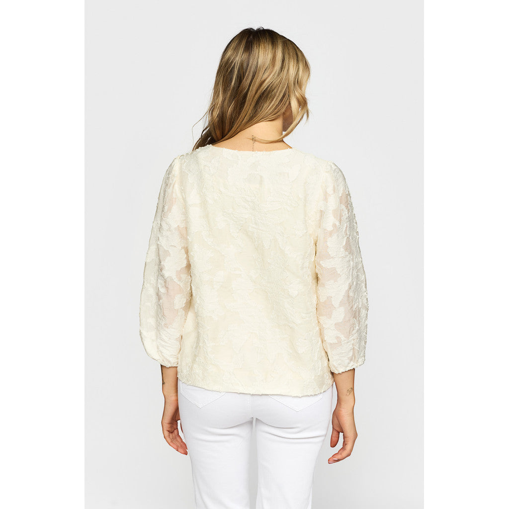 2 Biz Polly Bluse Cloud Hvid