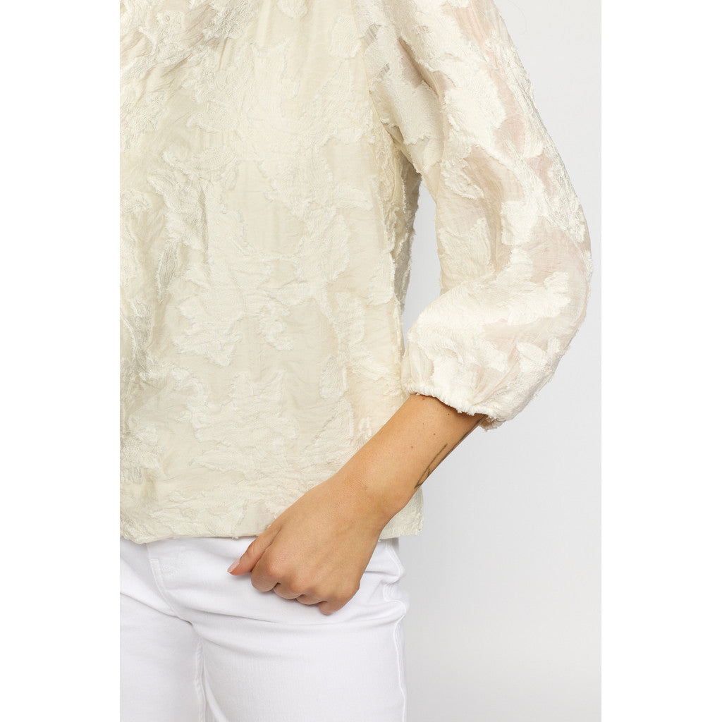 2 Biz Polly Bluse Cloud Hvid