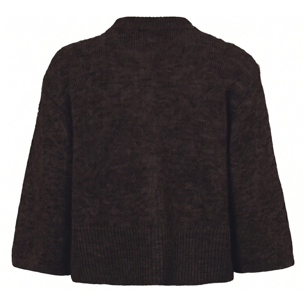 PBO Andrea Strik Cardigan Chocolate Brun
