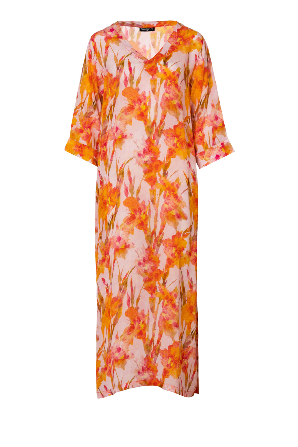Peace Heart Joy Paola Maxi Kjole Orange
