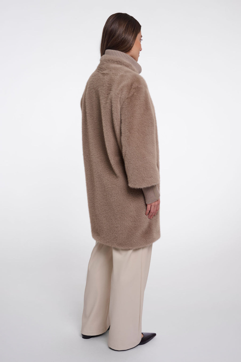 RINO & PELLE Pilar Jakke Medium Length Mocha Latte Brun