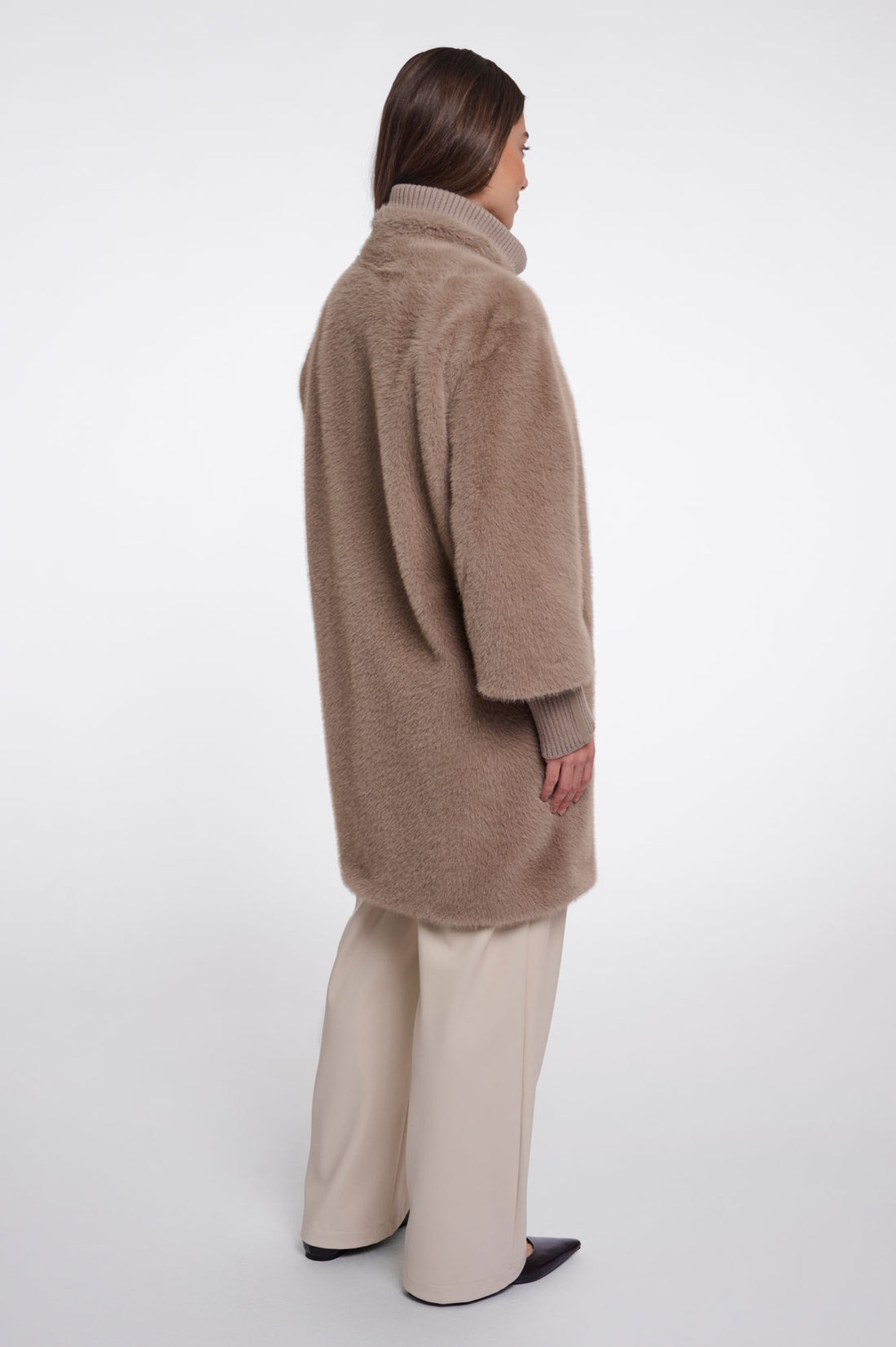 RINO & PELLE Pilar Jakke Medium Length Mocha Latte Brun