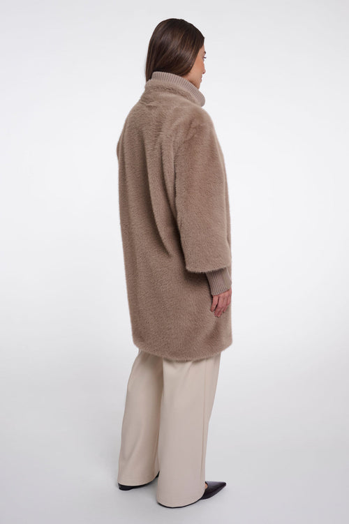 RINO & PELLE Pilar Jakke Medium Length Mocha Latte Brun