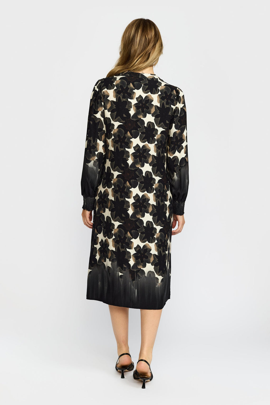 2 Biz Ria Kjole Blomster Sort