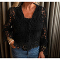 Tim & Simonsen Ragna Lace Bluse Sort  Onesize