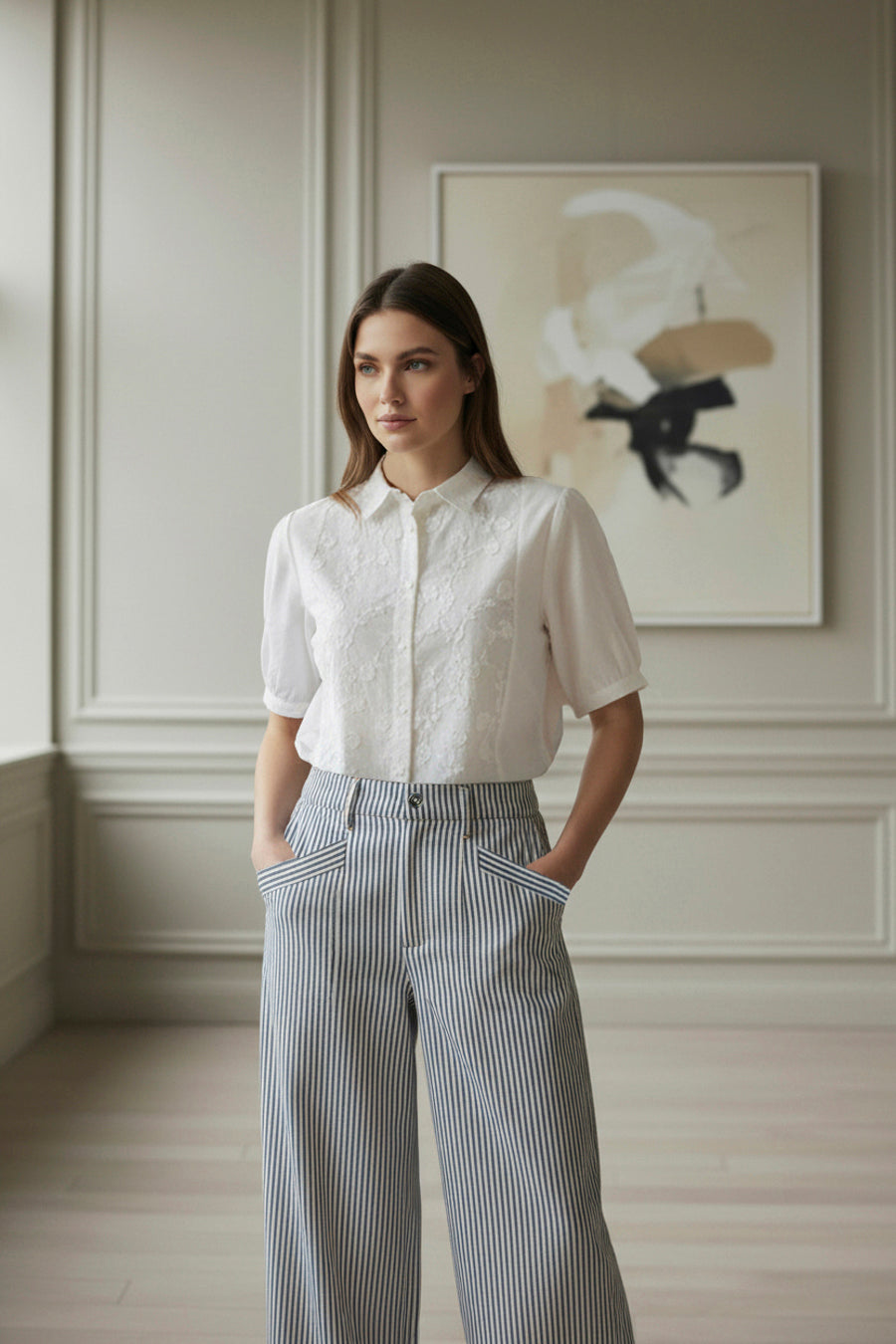 Ofelia Sika Buks Stribet Blå