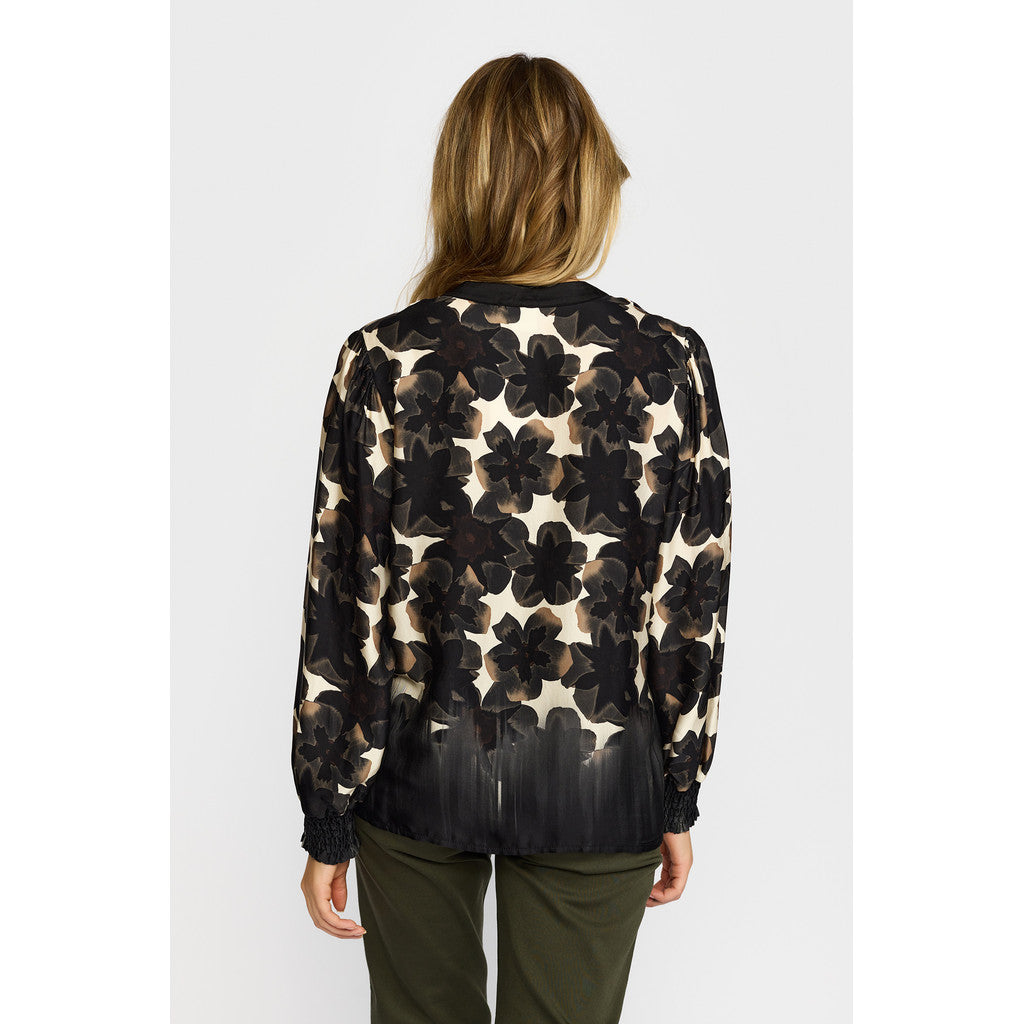 2 Biz Sole Bluse Blomster Border Sort