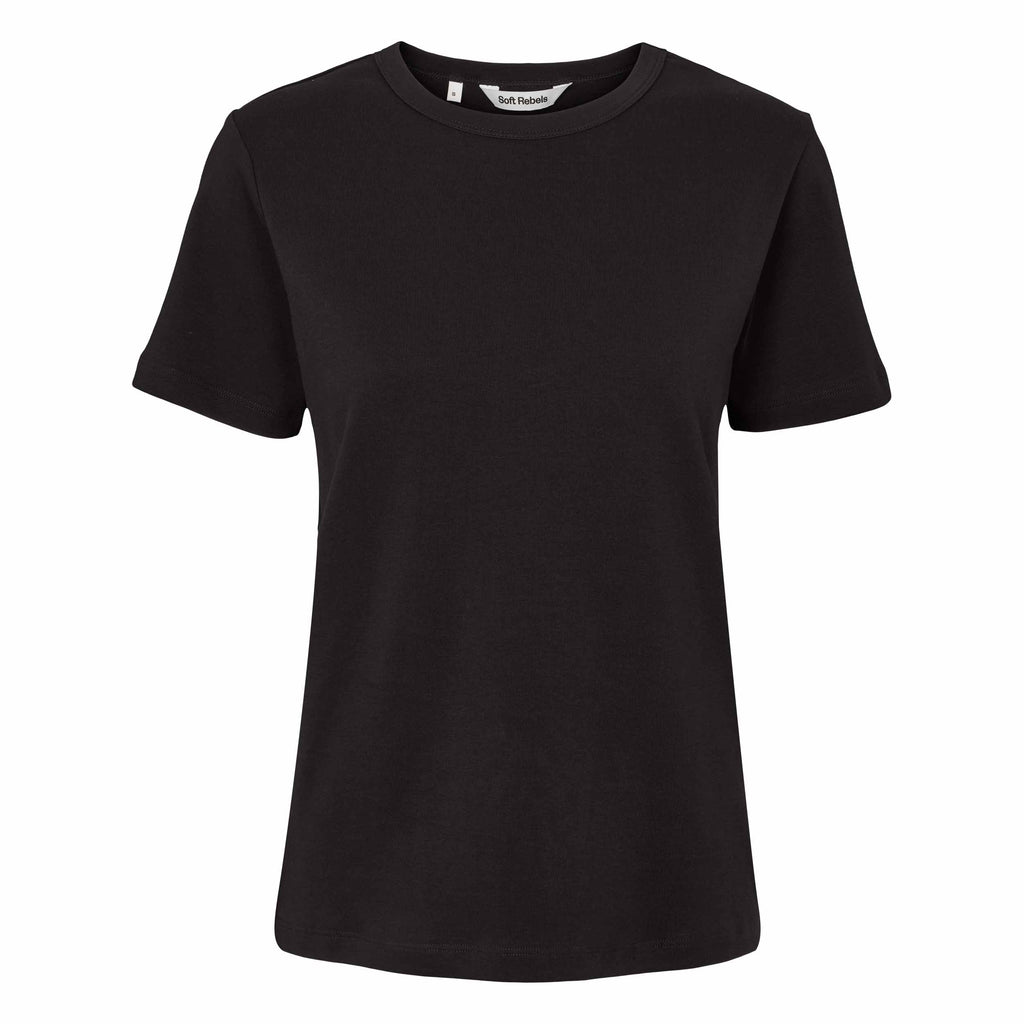 Soft Rebels Hella T-shirt GOTS Sort