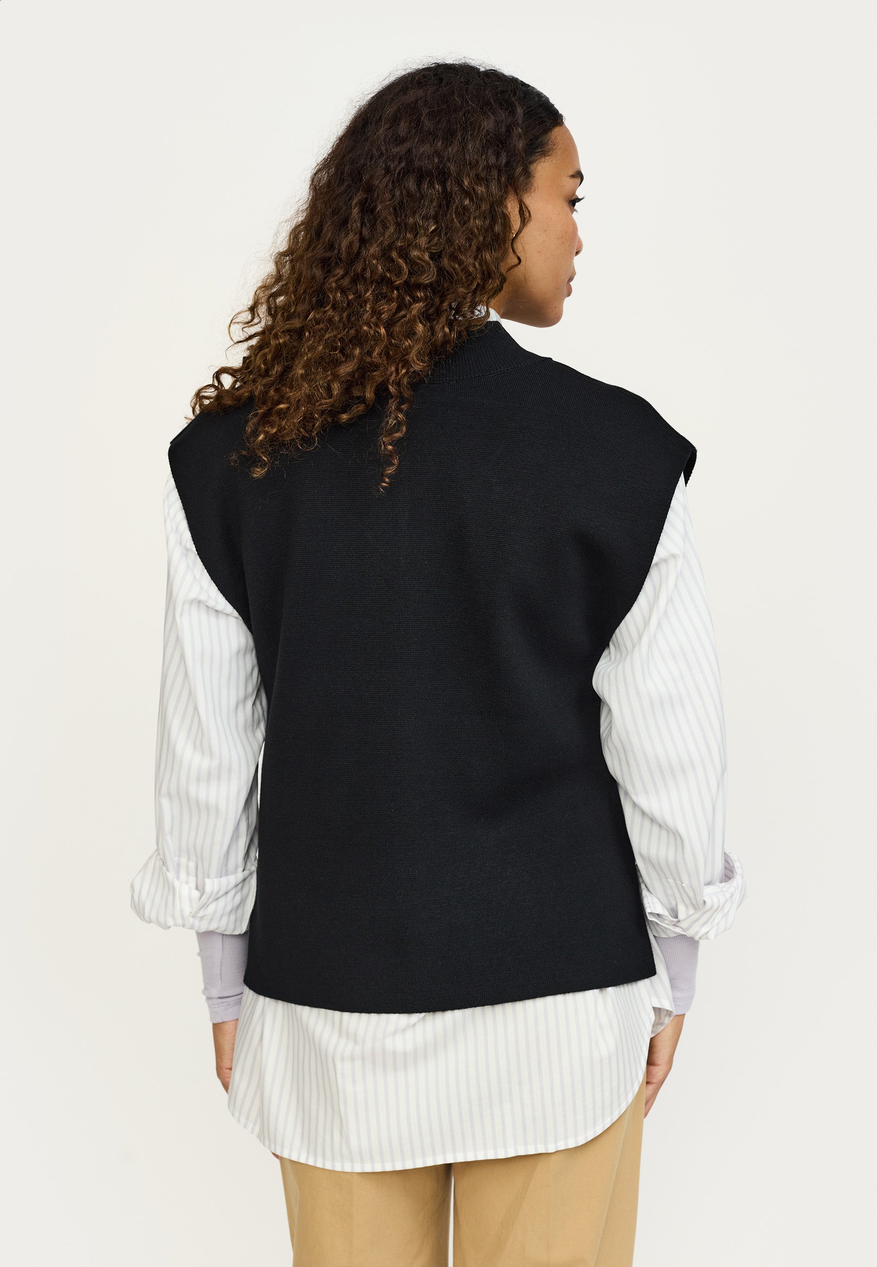 Soft Rebels Henrietta Strik Vest Sort