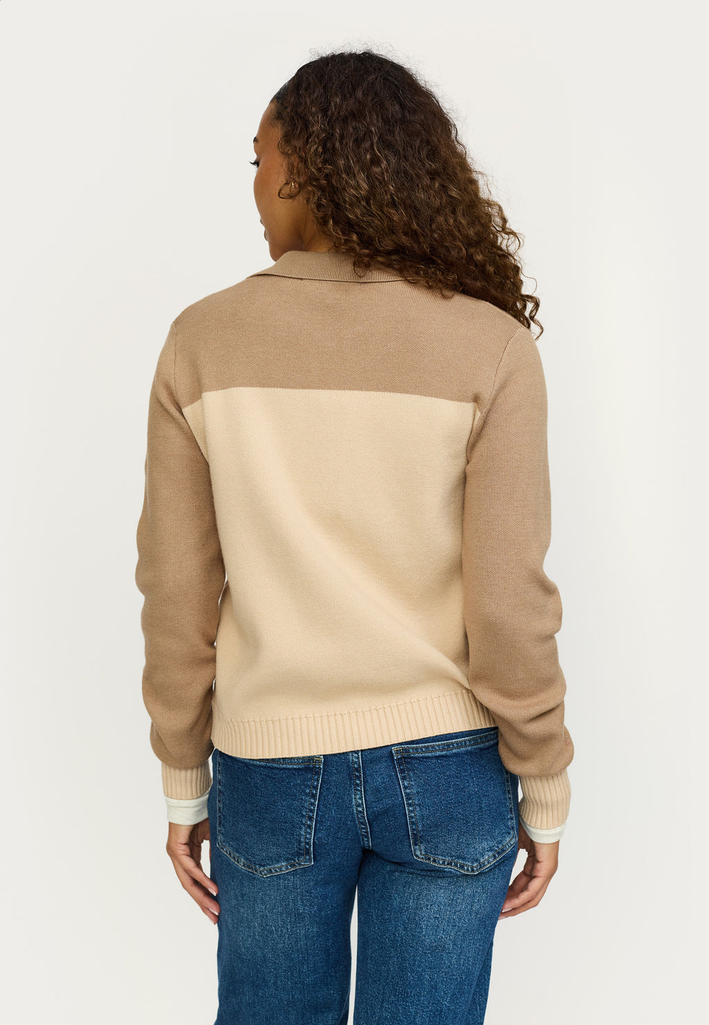 Soft Rebels Elanore Polo Strik Cartouche Sand Brun