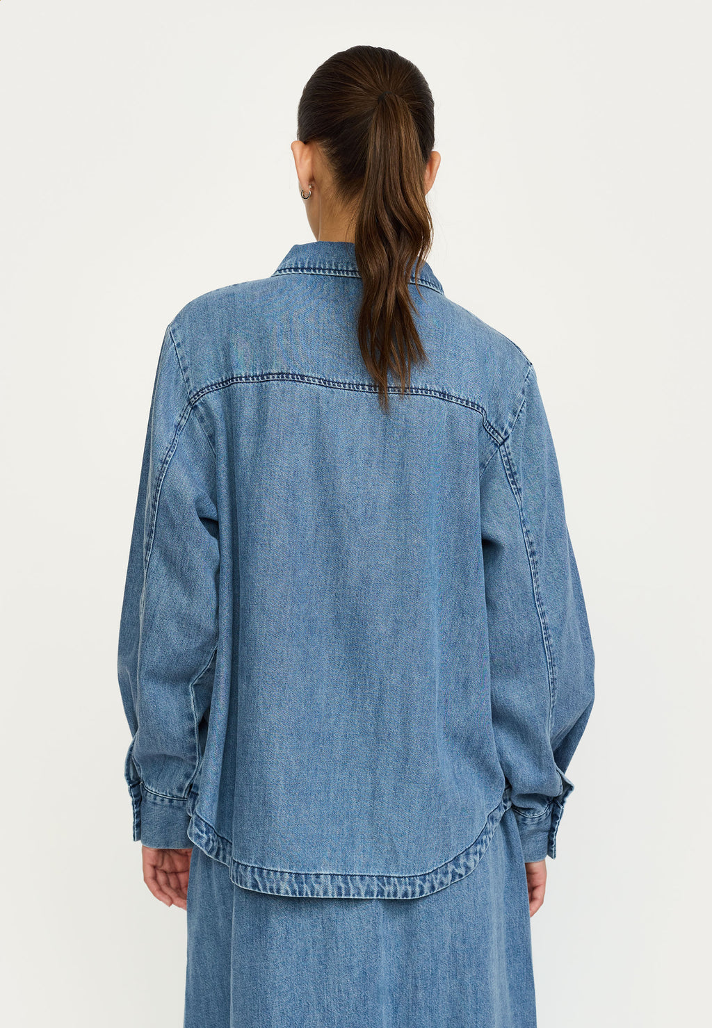 Soft Rebels Keira Bluse Denim Dark Blå