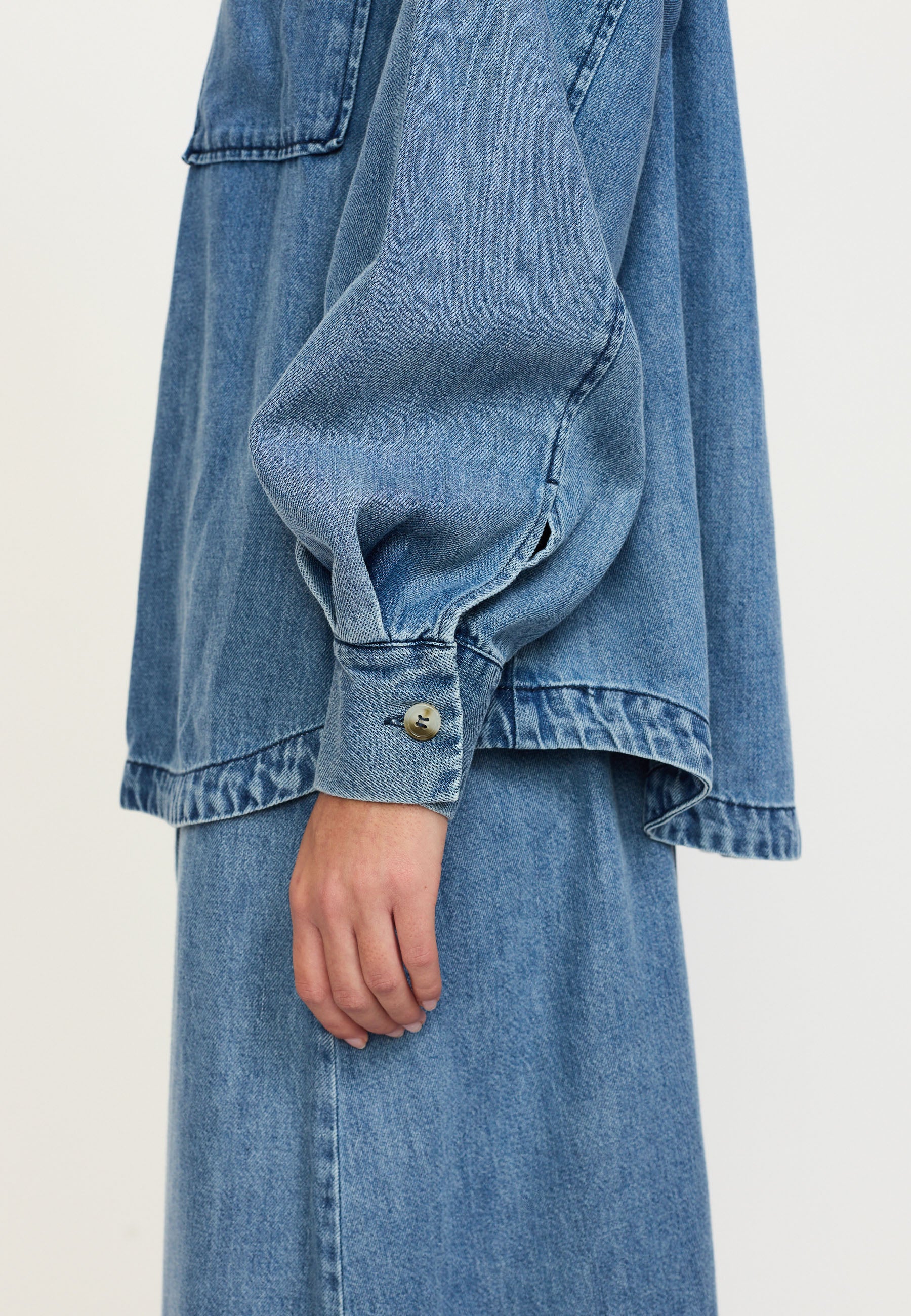 Soft Rebels Keira Bluse Denim Dark Blå