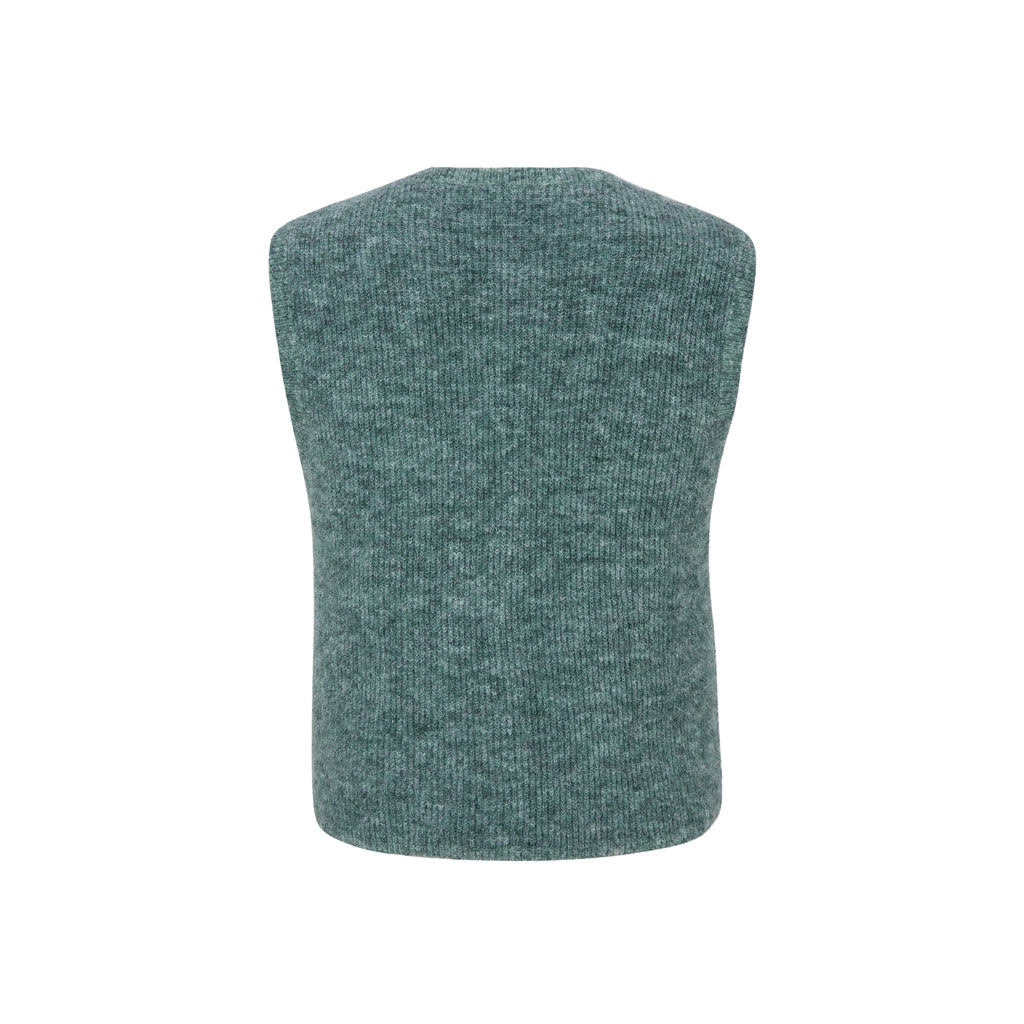 Soft Rebels Alliy Strik Vest Abyss Grøn