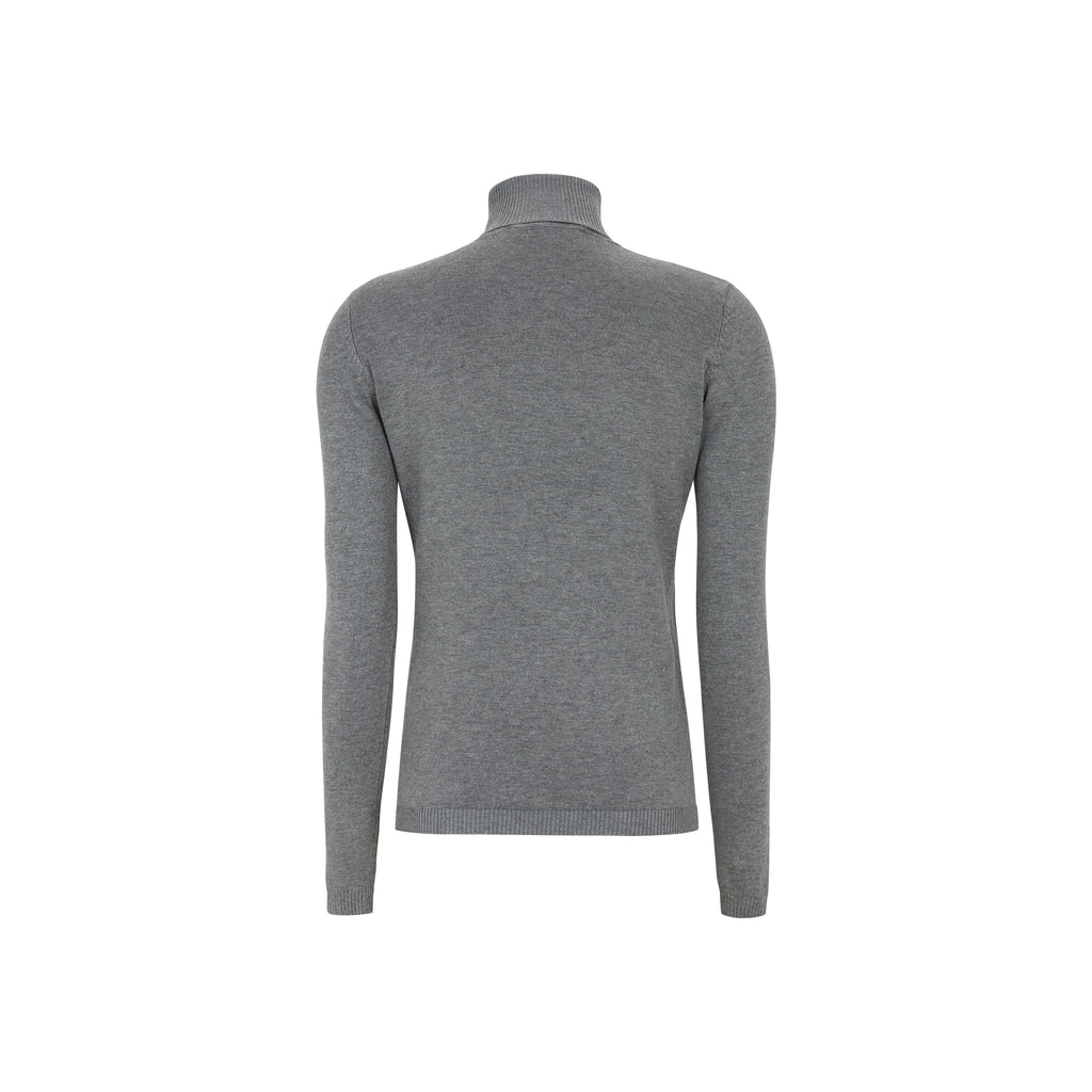 Soft Rebels Marla Rollneck Strik Medium Grå Melange