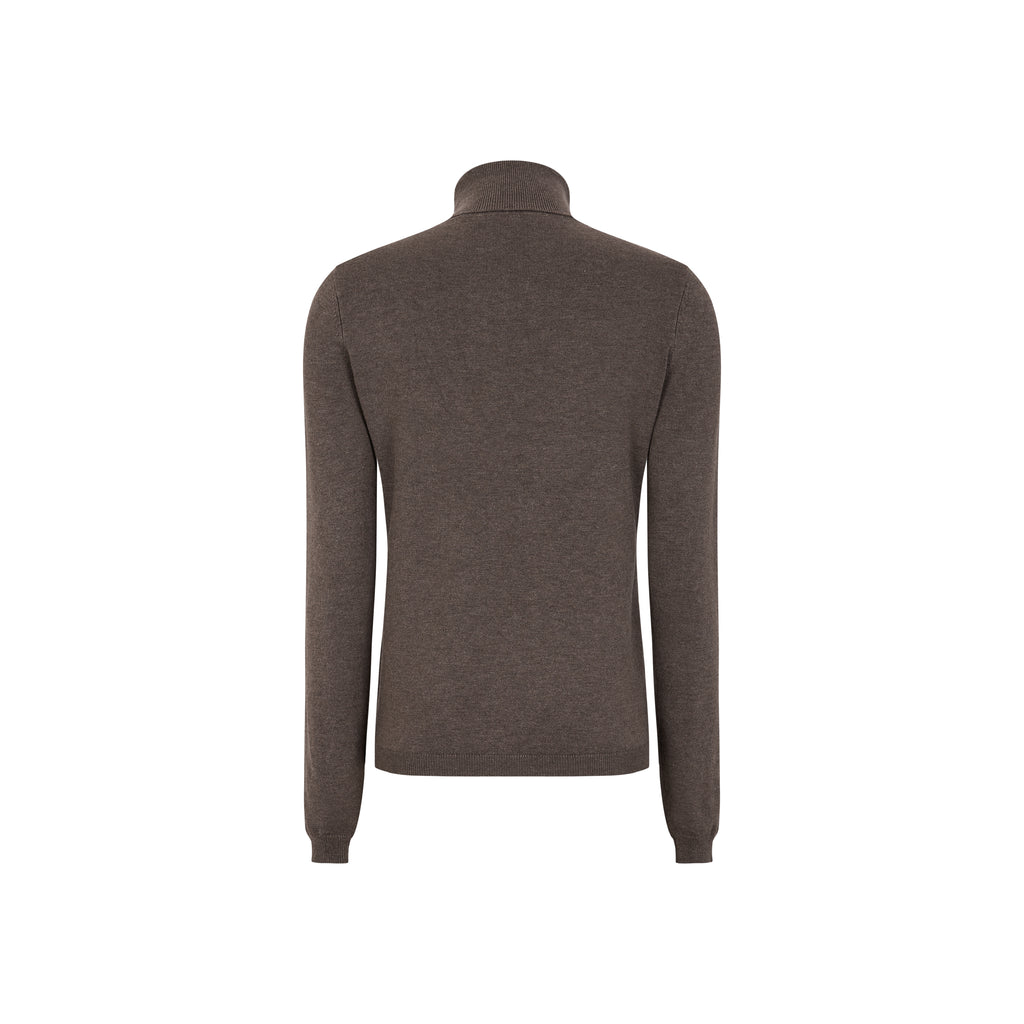Soft Rebels Marla Rollneck Strik Coffee Quartz Melange Brun