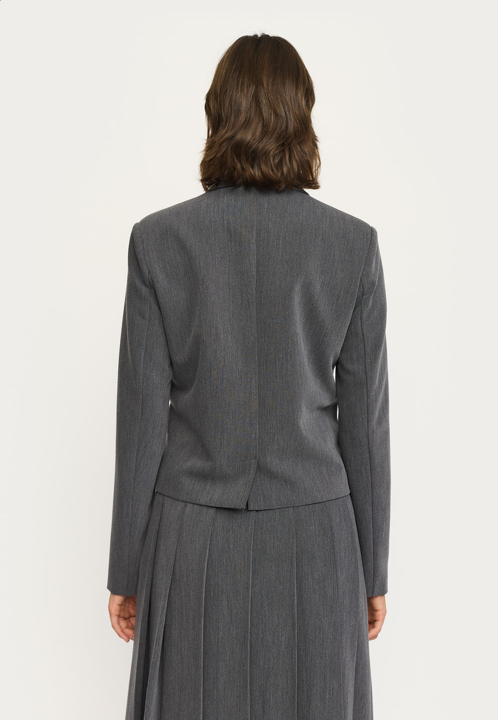 Soft Rebels Ester Blazer Charcoal Melange Grå