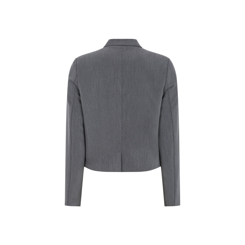 Soft Rebels Ester Blazer Charcoal Melange Grå