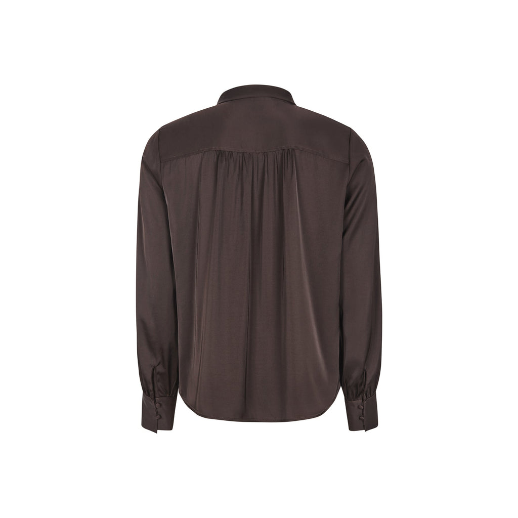 Soft Rebels Abia Bluse Langærmet Coffee Bean Brun