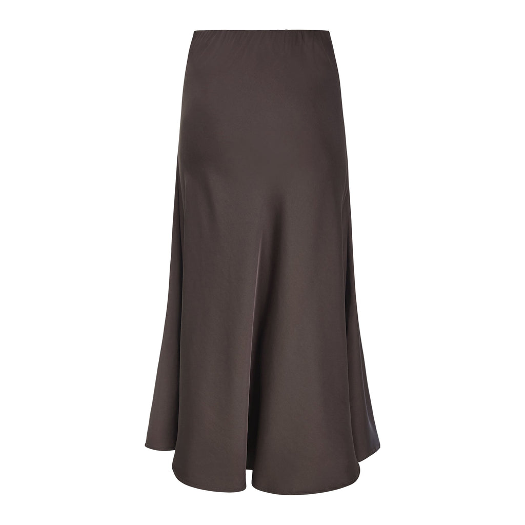 Soft Rebels Abia Midi Nederdel Coffee Bean Brun