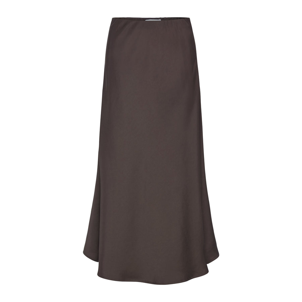 Soft Rebels Abia Midi Nederdel Coffee Bean Brun