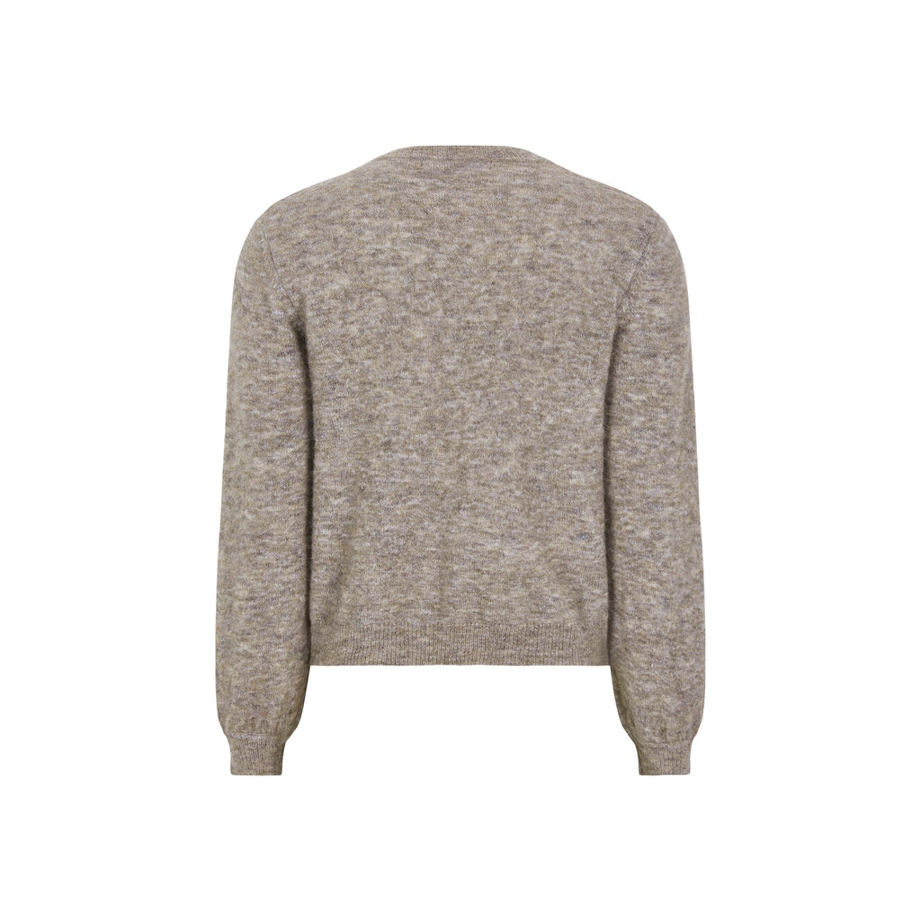 Soft Rebels Allison Jewel Strik Cardigan Falcon Melange Blå