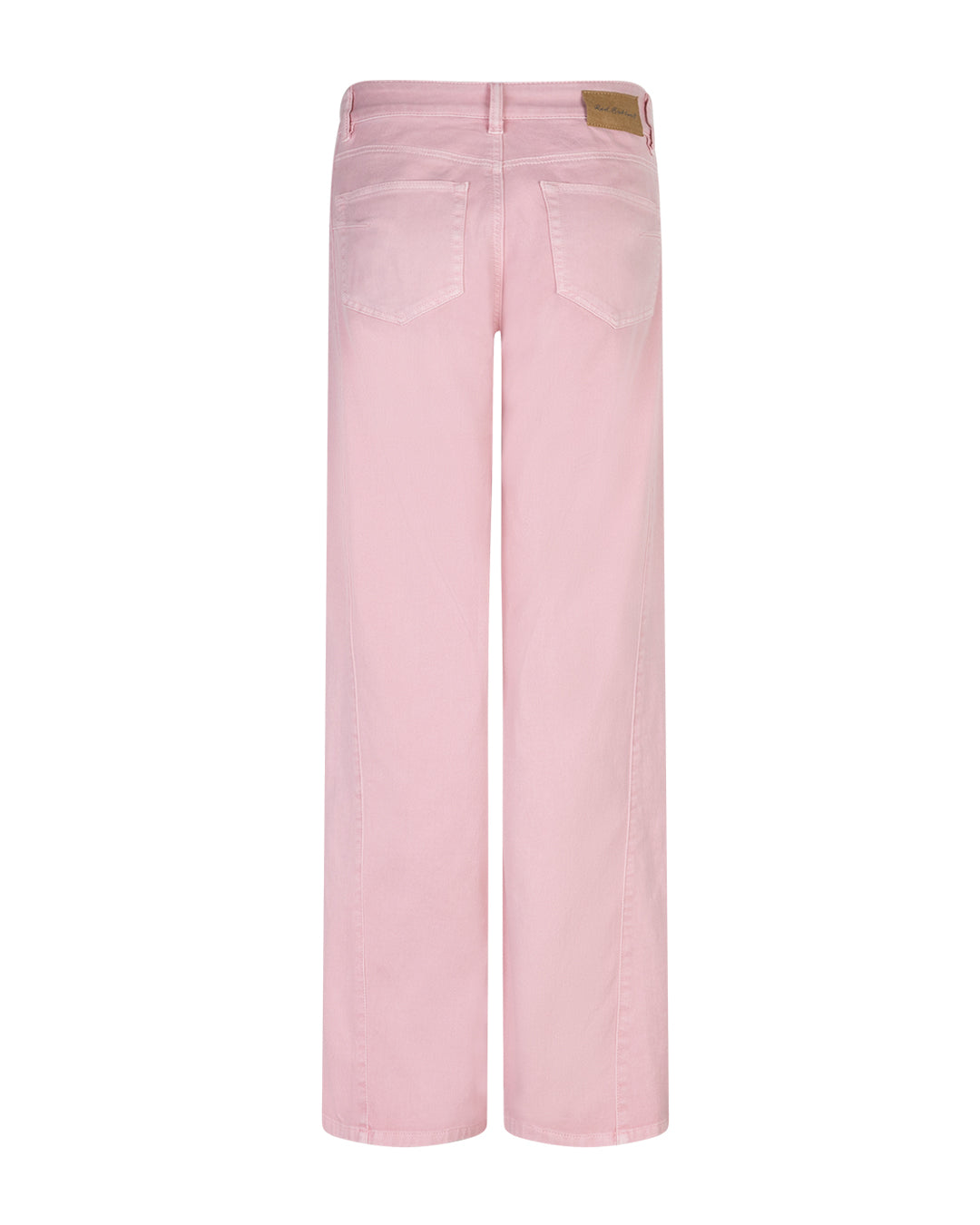 Red Button Claudette Jeans Slanted Seams Twill L33 Satin Rosa