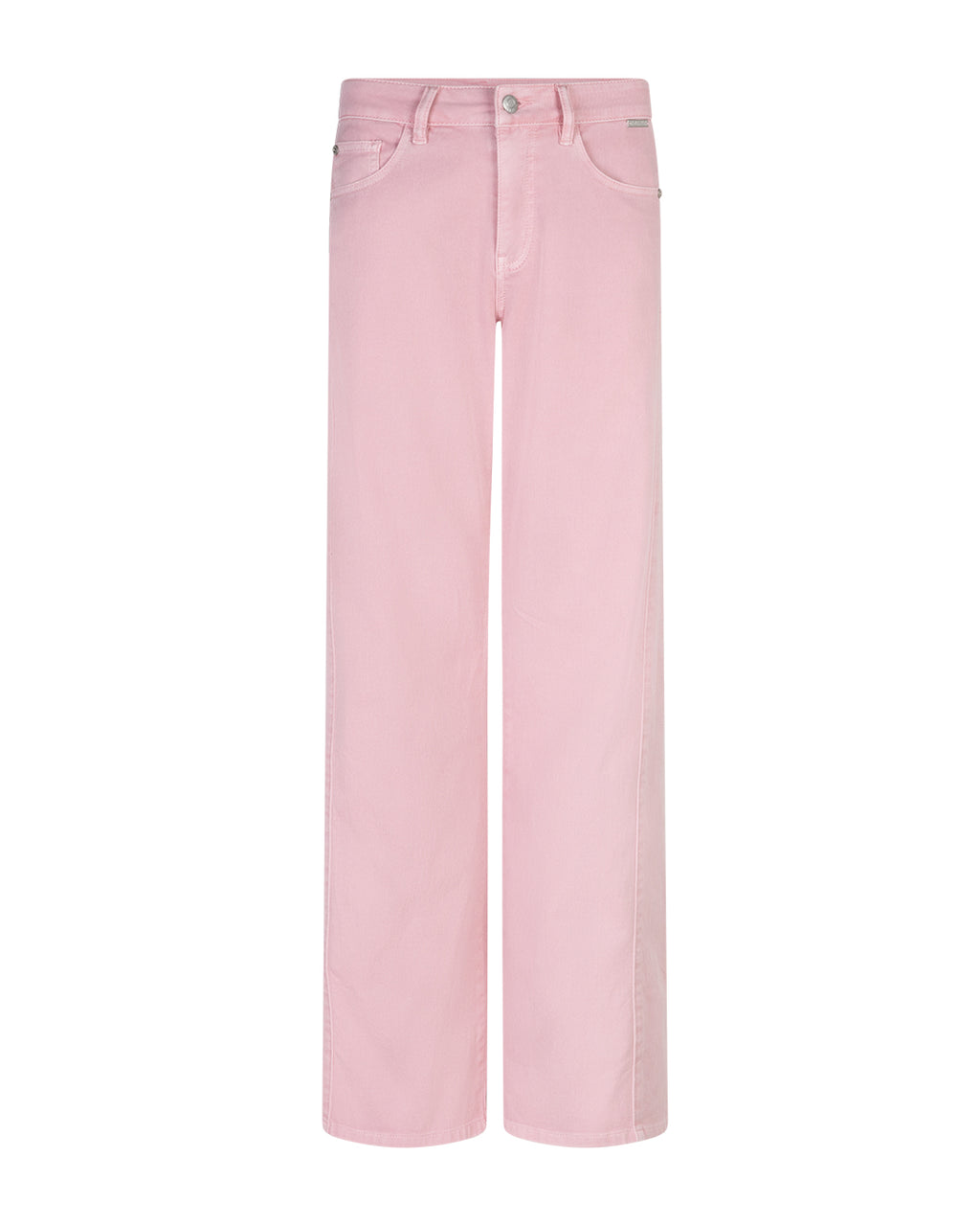 Red Button Claudette Jeans Slanted Seams Twill L33 Satin Rosa