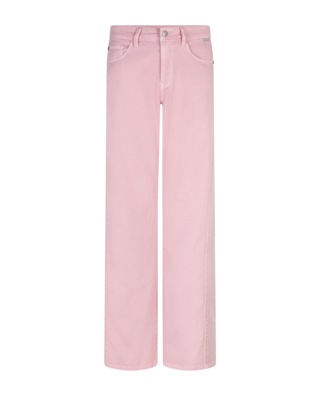 Red Button Claudette Jeans Slanted Seams Twill L33 Satin Rosa