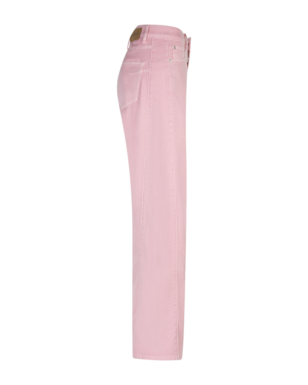 Red Button Claudette Jeans Slanted Seams Twill L33 Satin Rosa