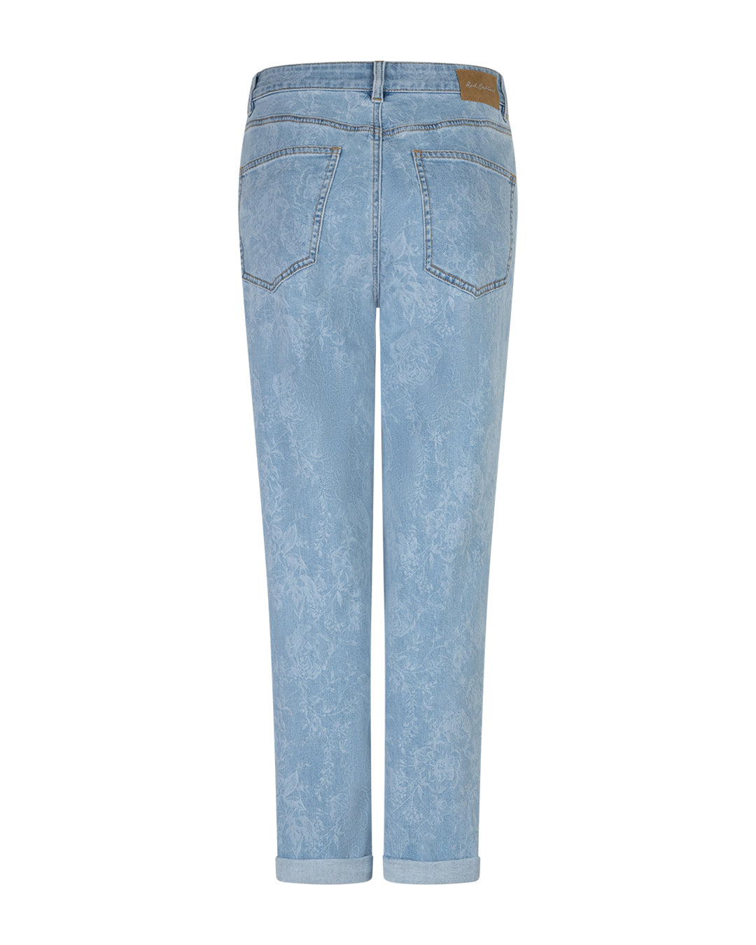 Red Button Caitlin Jeans Laser Print Bleach Blå