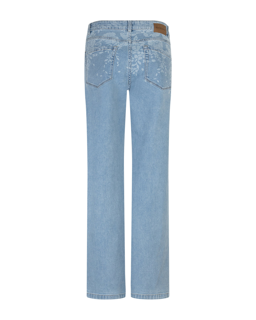 Red Button Colette Jeans Flowerprint Denim Bleach Blå
