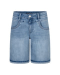 Red Button Sienna Shorts Embroidery Lightstone Blå