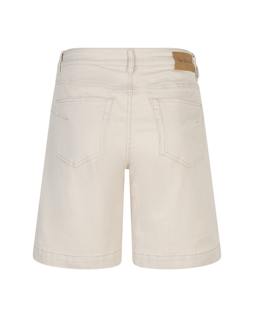 Red Button Kate Shorts Stripe Denim Pebble Beige