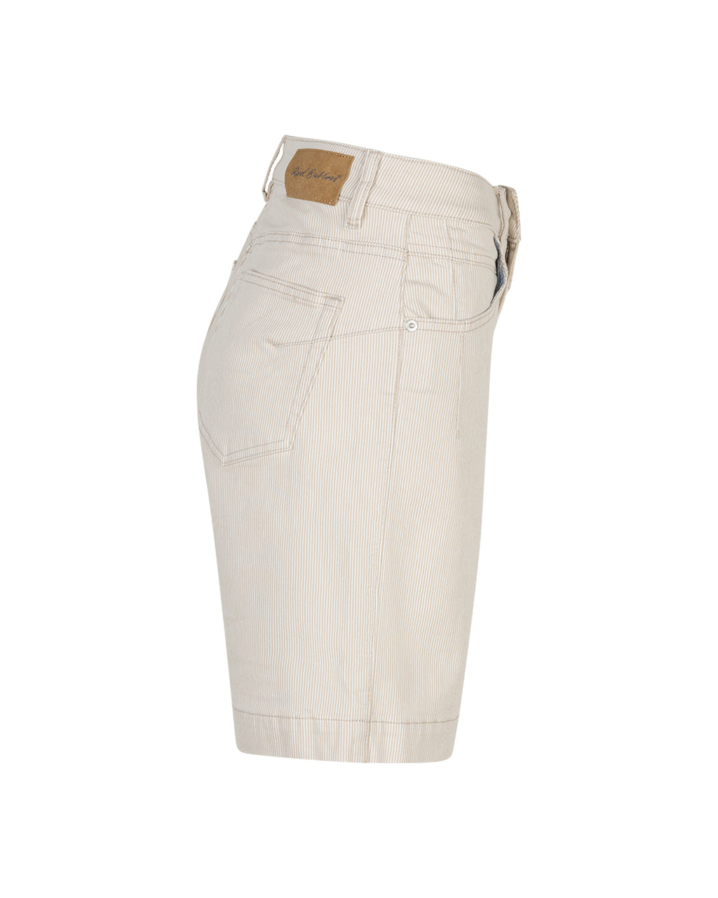 Red Button Kate Shorts Stripe Denim Pebble Beige