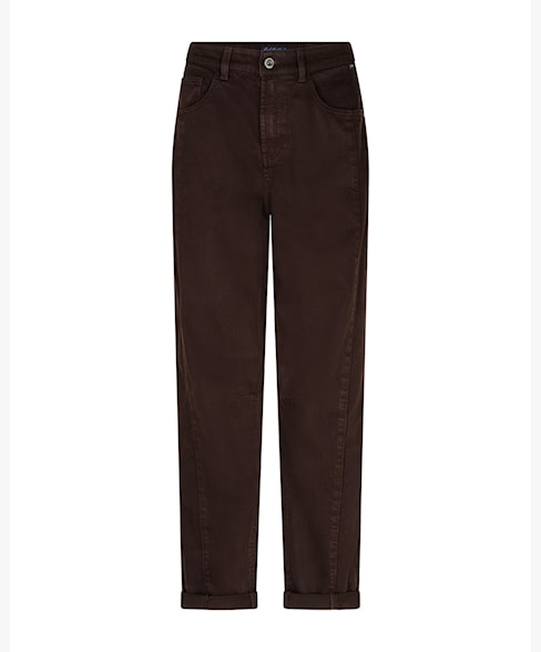 Red Button Caitlina Jeans Side Patch Tencel Twill Espresso Brun