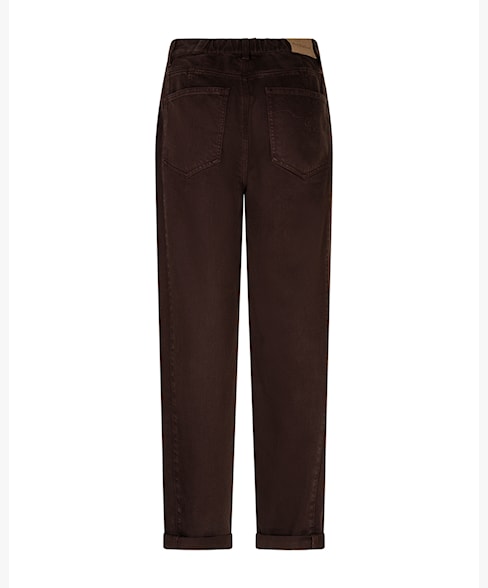 Red Button Caitlina Jeans Side Patch Tencel Twill Espresso Brun