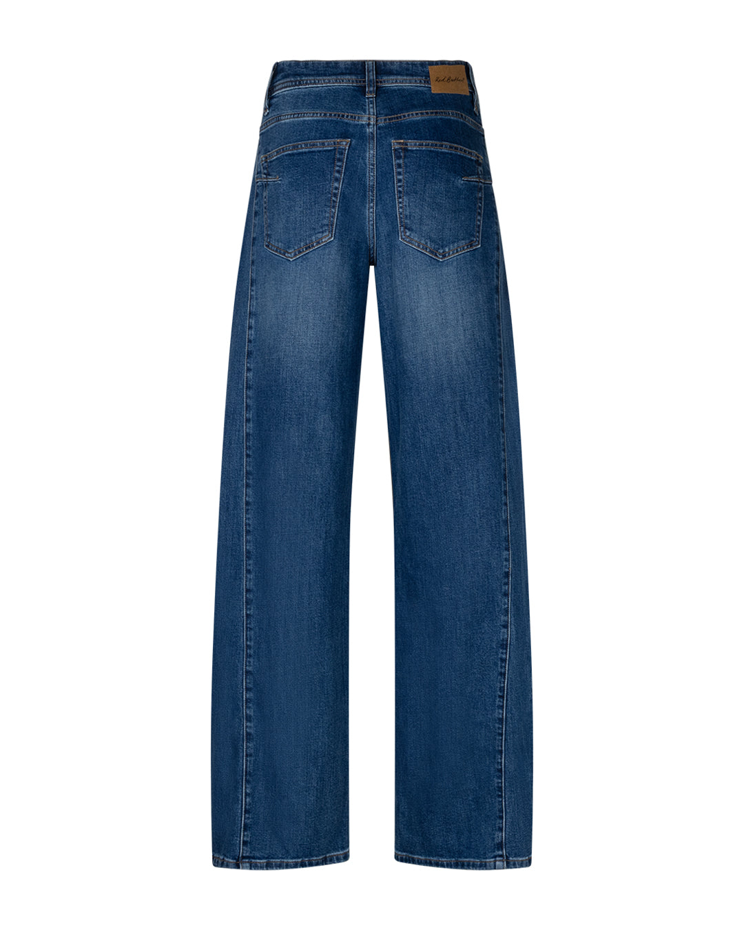 Red Button Claudette Jeans Slanted Seams L31 Dark Stone Used Blå