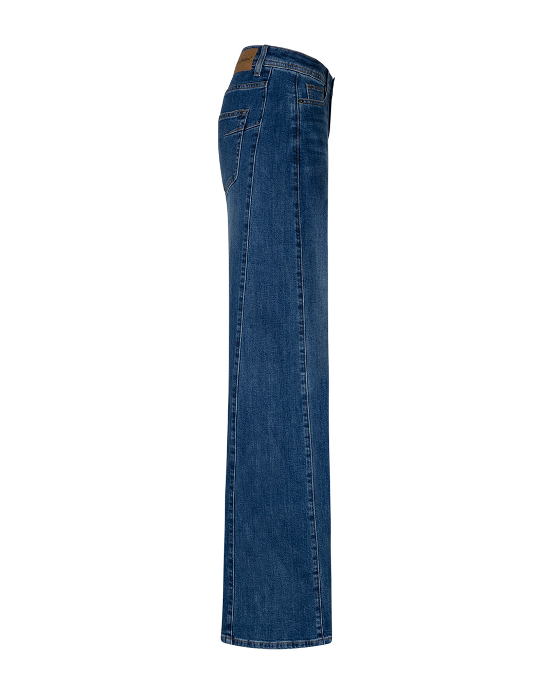 Red Button Claudette Jeans Slanted Seams L31 Dark Stone Used Blå