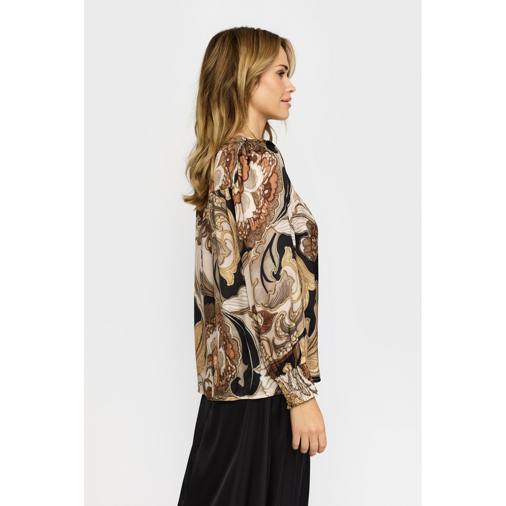 2 Biz Susine Bluse Golden Leaf Brun