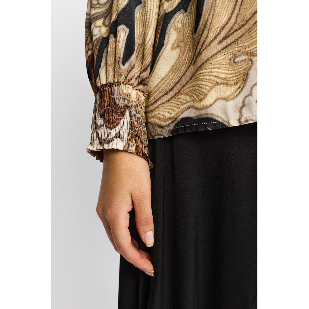 2 Biz Susine Bluse Golden Leaf Brun