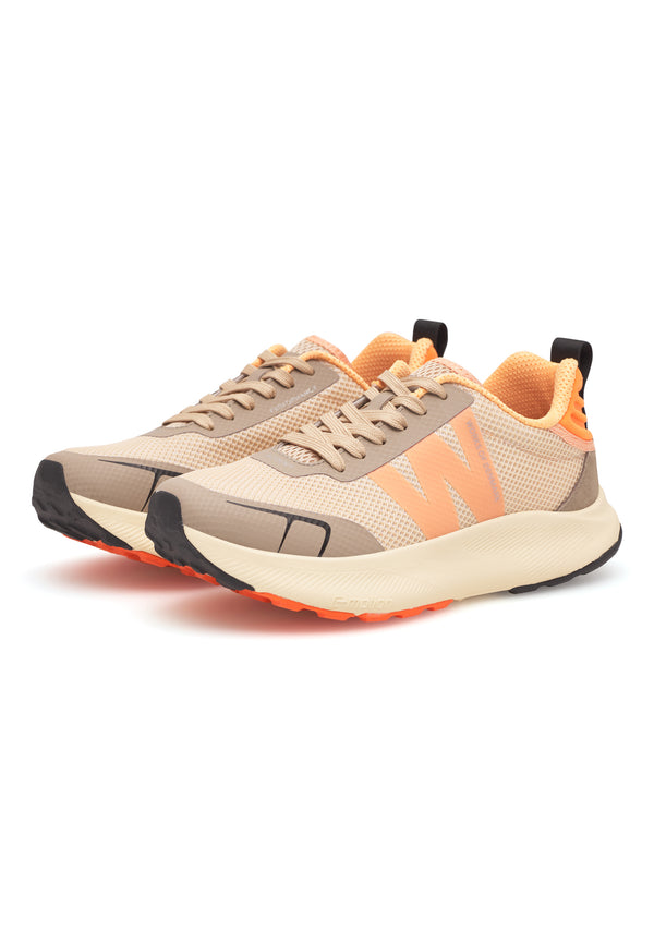 WODEN Sabine Sneak Coffee Brun Creme Tiger Orange