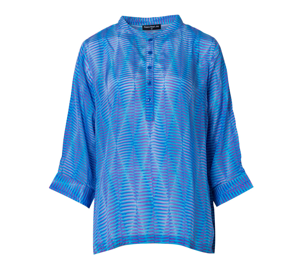 Peace Heart Joy Sophie Skjorte Vector Blå