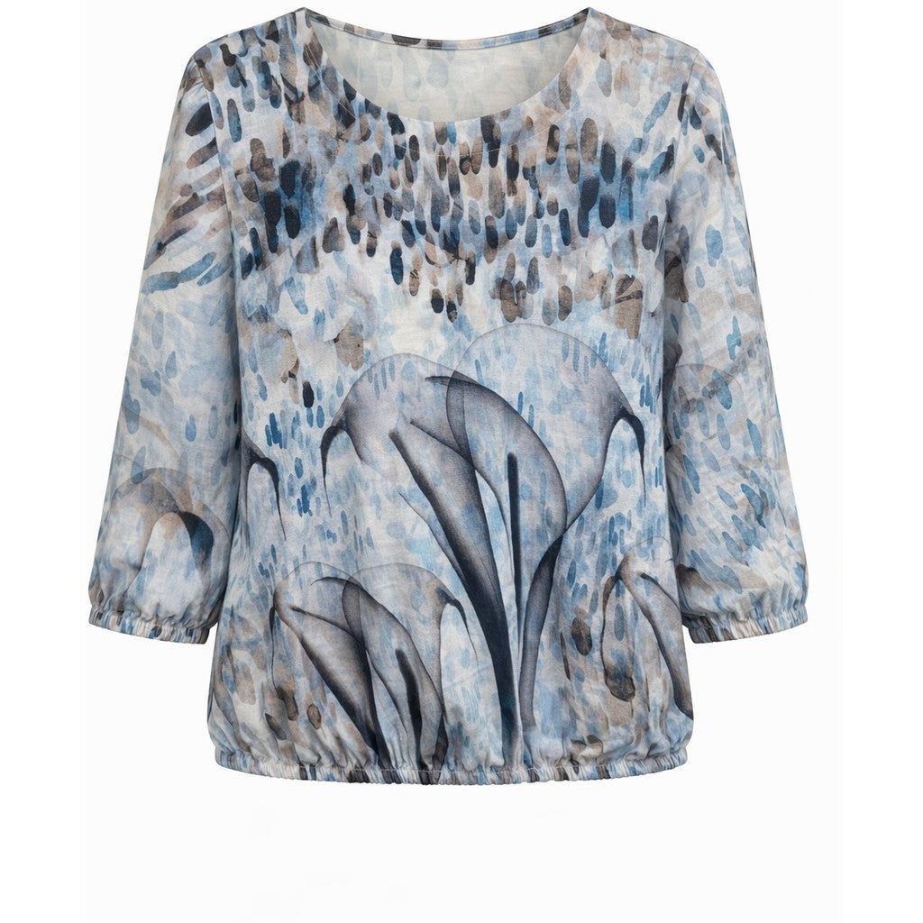 2 Biz Tandy Bluse Blå