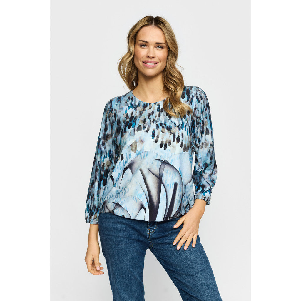 2 Biz Tandy Bluse Blå