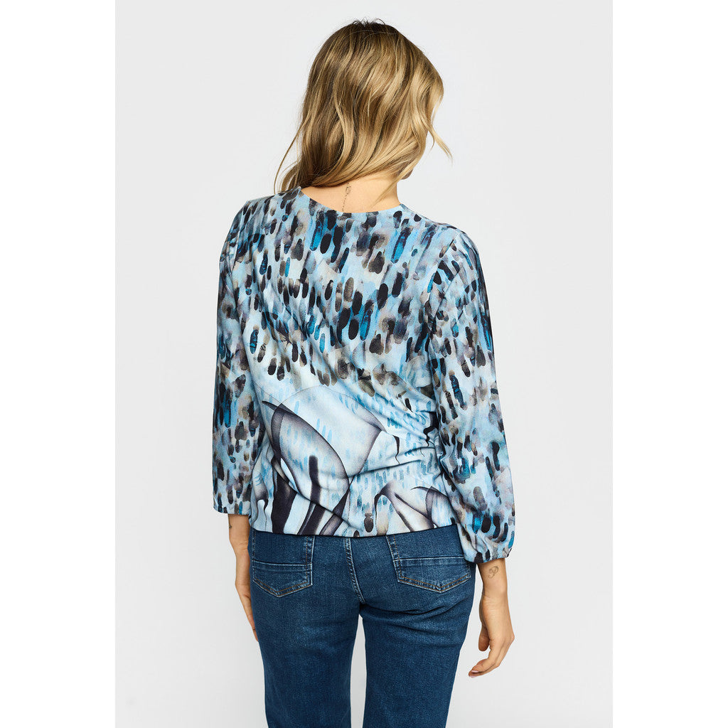 2 Biz Tandy Bluse Blå