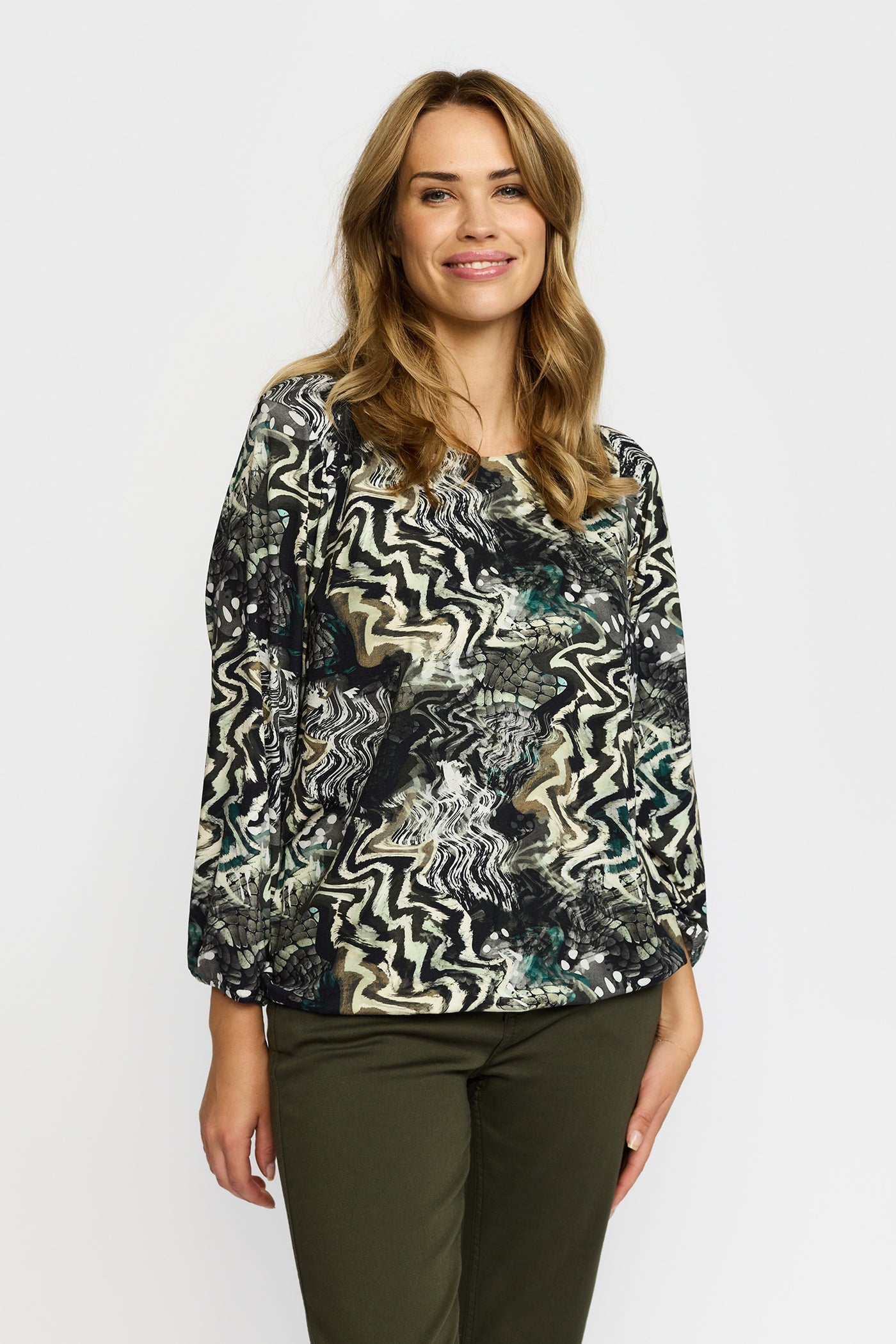 2 Biz Tandy Bluse Grå