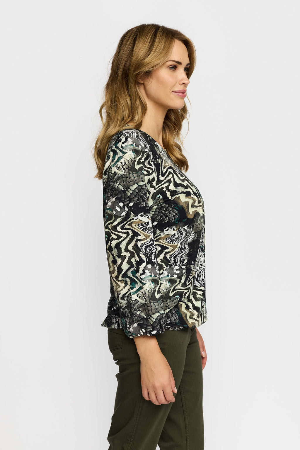 2 Biz Tandy Bluse Grå