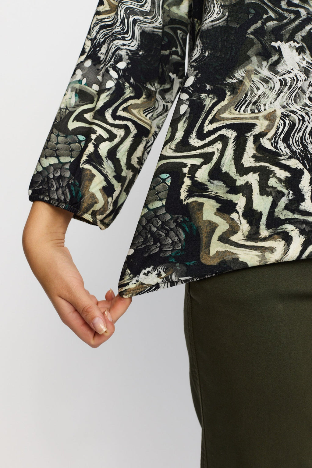 2 Biz Tandy Bluse Grå